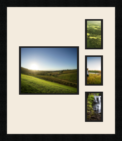 passe partout  1 - 25x20 and 3 - 8x13 photos