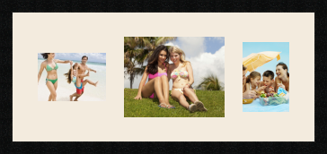 passe partout  1 - 18x13 and 1 - 25x20 and 1 - 13x18 photos