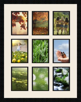 passe partout  9 - 13x18 photos