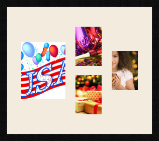 passe partout  1 - 20x25 and 3 - 13x18 photos