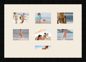 passe partout  6 - 13x9 and 1 - 13x4 photos