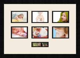 passe partout  6 - 13x9 and 1 - 13x4 photos