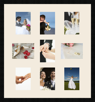 passe partout  7 - 13x18 and 2 - 18x13 photos