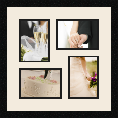 passe partout  2 - 13x18 and 2 - 18x13 photos