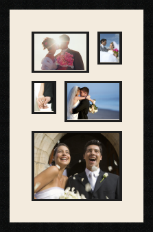 passe partout  2 - 18x13 and 2 - 8x10 and 1 - 28x22 photos