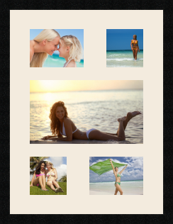 passe partout  2 - 18x13 and 2 - 13x13 and 1 - 35x20 photos