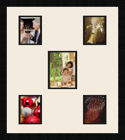 passe partout  4 - 10x13 and 1 - 13x17 photos