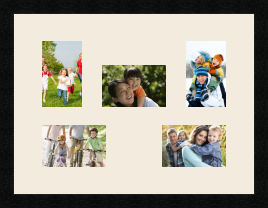 passe partout  2 - 10x15 and 3 - 15x10 photos