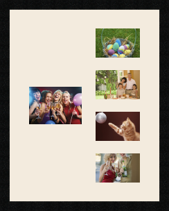 passe partout  1 - 18x13 and 4 - 15x10 photos