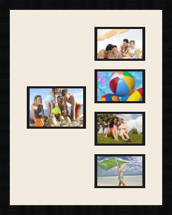 passe partout  1 - 18x13 and 4 - 15x10 photos