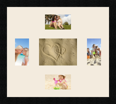 passe partout  2 - 13x8 and 2 - 8x13 and 1 - 18x13 photos