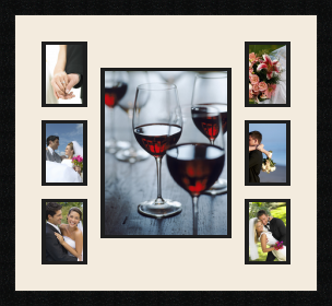 passe partout  6 - 9x13 and 1 - 25x33 photos