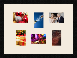 passe partout  3 - 13x9 and 3 - 9x13 photos