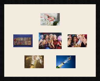 passe partout  5 - 15x10 and 1 - 18x13 photos