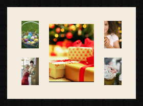 passe partout  4 - 9x13 and 1 - 20x25 photos