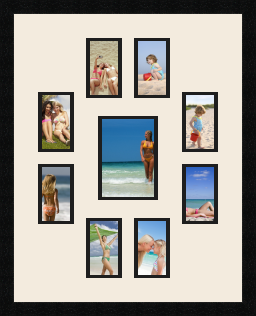 passe partout  8 - 8x13 and 1 - 13x18 photos