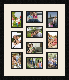 passe partout  6 - 9x13 and 4 - 13x9 photos