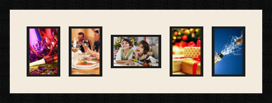 passe partout  4 - 10x15 and 1 - 15x10 photos