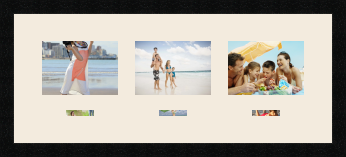 passe partout  3 - 18x13 and 3 - 8x3 photos