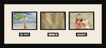 passe partout  3 - 18x13 and 3 - 8x3 photos