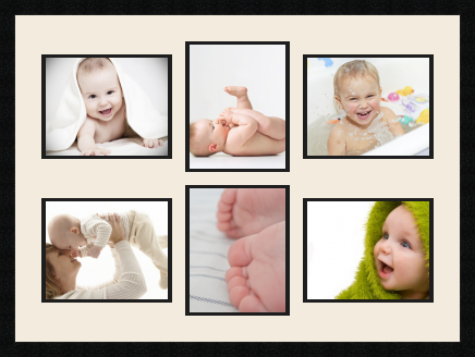 passe partout  4 - 25x20 and 2 - 20x25 photos