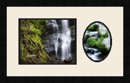 passe partout  1 - 25x20 and 1 - 13x18 photos