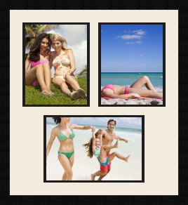 passe partout  2 - 20x25 and 1 - 30x20 photos