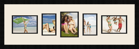 passe partout  2 - 18x13 and 2 - 10x15 and 1 - 13x18 photos