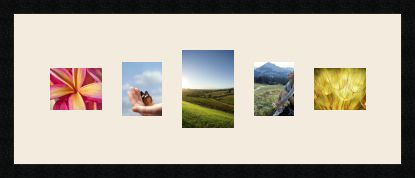 passe partout  1 - 13x18 and 2 - 10x13 and 2 - 13x10 photos