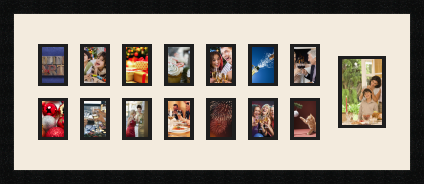 passe partout  14 - 7x9 and 1 - 10x15 photos