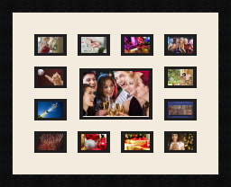 passe partout  12 - 8x5 and 1 - 17x12 photos