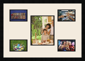 passe partout  4 - 15x10 and 1 - 20x25 photos