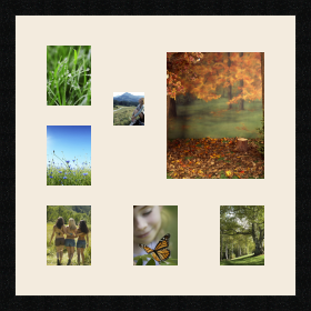 passe partout  5 - 10x13 and 1 - 8x8 and 1 - 20x25 photos