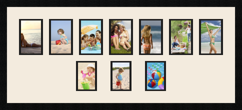 passe partout  7 - 10x15 and 3 - 9x13 photos