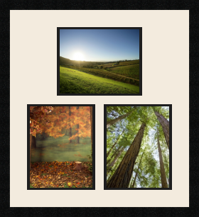 passe partout  1 - 25x20 and 2 - 20x25 photos