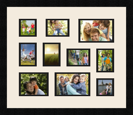 passe partout  2 - 8x8 and 2 - 10x8 and 2 - 15x10 and 3 - 8x10 and 1 - 13x10 photos