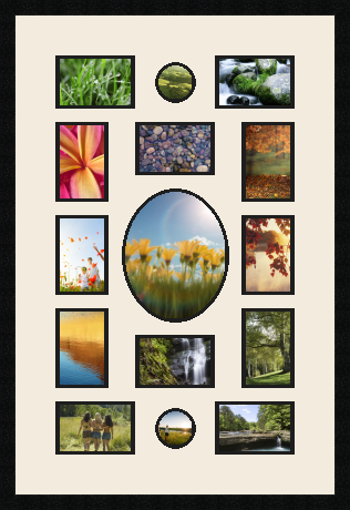 passe partout  5 - 15x10 and 2 - 8x8 and 6 - 10x15 and 1 - 20x25 and 1 - 0x0 photos