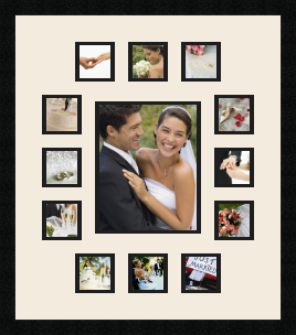 passe partout  12 - 8x8 and 1 - 20x25 photos