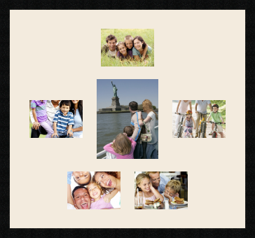 passe partout  5 - 18x13 and 1 - 20x25 photos