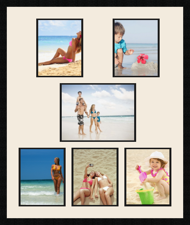 passe partout  5 - 20x25 and 1 - 33x25 photos