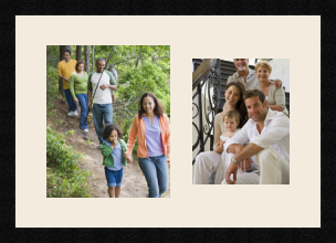 passe partout  1 - 25x30 and 1 - 20x25 photos