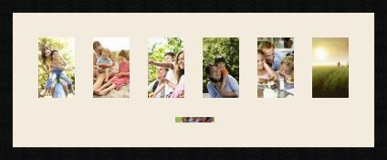 passe partout  6 - 10x15 and 1 - 11x3 photos