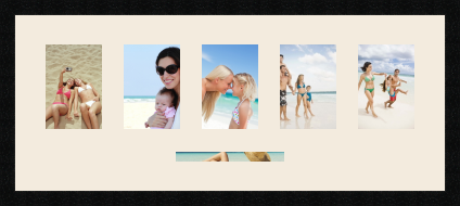 passe partout  5 - 13x18 and 1 - 23x4 photos