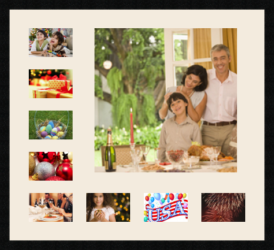 passe partout  8 - 15x10 and 1 - 45x45 photos