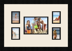 passe partout  4 - 7x9 and 1 - 18x13 photos